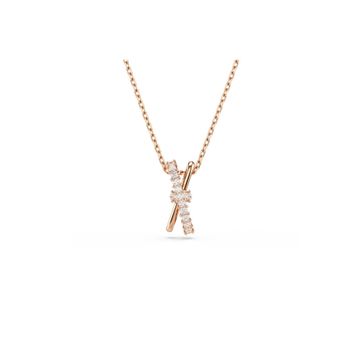 Swarovski 5689788 Hyperbola Pend 2 Band White-Ros Kolye