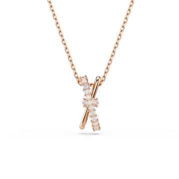 Swarovski 5689788 Hyperbola Pend 2 Band White-Ros Kolye