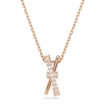 Swarovski 5689788 Hyperbola Pend 2 Band White-Ros Kolye