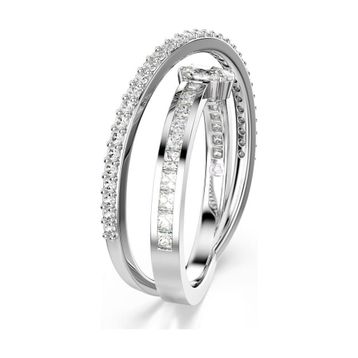 Swarovski 5691230 Hyperbola Ring 2 Row White-Rhs 58 Yüzük