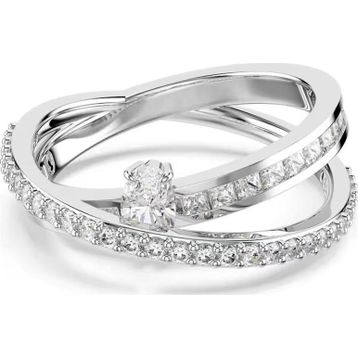 Swarovski 5691231 Hyperbola Ring 2 Row White-Rhs 55 Yüzük