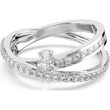 Swarovski 5691231 Hyperbola Ring 2 Row White-Rhs 55 Yüzük