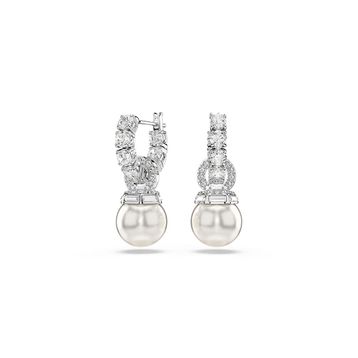 Swarovski 5691716 Matrix Pe Pearl White-Rhs Küpe
