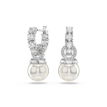 Swarovski 5691716 Matrix Pe Pearl White-Rhs Küpe