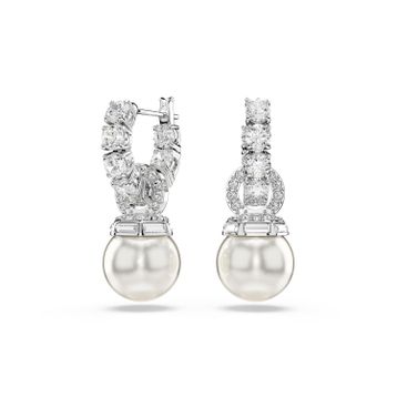 Swarovski 5691716 Matrix Pe Pearl White-Rhs Küpe