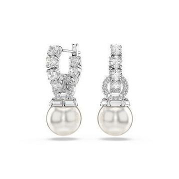 Swarovski 5691716 Matrix Pe Pearl White-Rhs Küpe