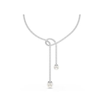Swarovski 5692416 Matrix Necklace Pearl White-Rhs Kolye