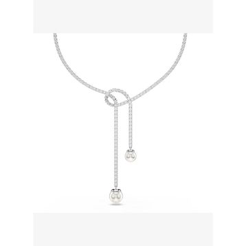 Swarovski 5692416 Matrix Necklace Pearl White-Rhs Kolye