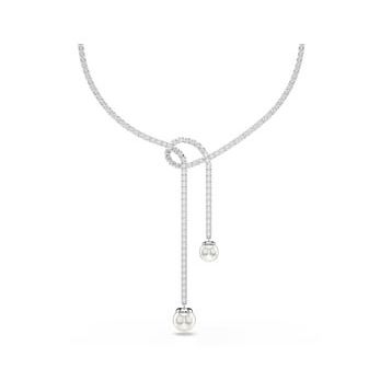 Swarovski 5692416 Matrix Necklace Pearl White-Rhs Kolye