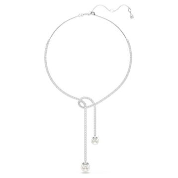 Swarovski 5692416 Matrix Necklace Pearl White-Rhs Kolye
