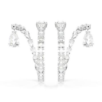 Swarovski 5692524 Matrix Pe Hoop Cry-Rhs Küpe