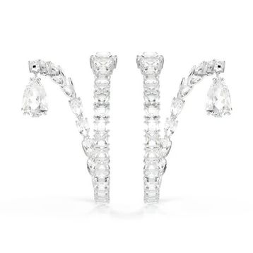 Swarovski 5692524 Matrix Pe Hoop Cry-Rhs Küpe