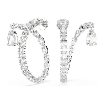 Swarovski 5692524 Matrix Pe Hoop Cry-Rhs Küpe