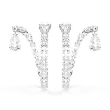 Swarovski 5692524 Matrix Pe Hoop Cry-Rhs Küpe