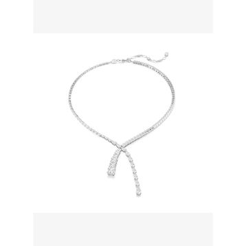 Swarovski 5692533 Matrix Necklace V White-Rhs Kolye