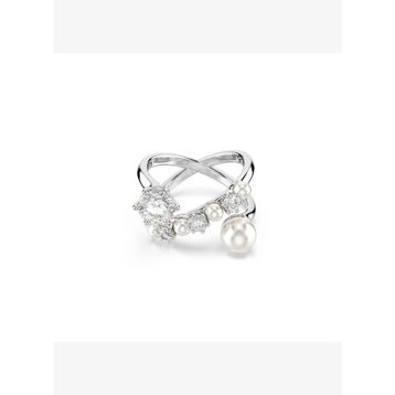 Swarovski 5705612 Matrix Ring Pearl Open White-Rhs 55 Yüzük