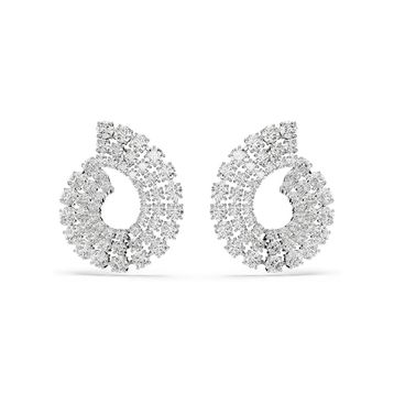 Swarovski 5705834 Matrix Pe Round White-Rhs Küpe