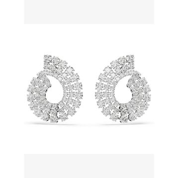 Swarovski 5705834 Matrix Pe Round White-Rhs Küpe