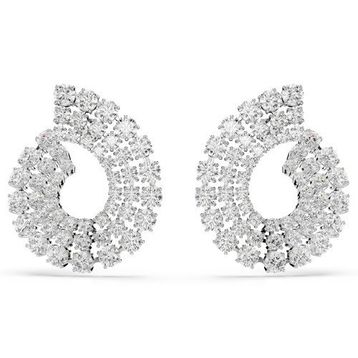 Swarovski 5705834 Matrix Pe Round White-Rhs Küpe