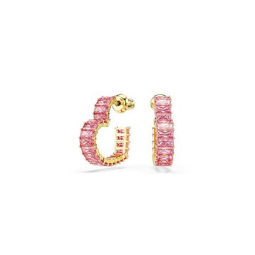Swarovski 5706340 Matrix Pe Hoop Hrt S Pink-Gos Küpe