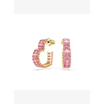Swarovski 5706340 Matrix Pe Hoop Hrt S Pink-Gos Küpe