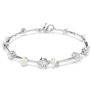Swarovski 5707511 Constella Bracelet Pearl Whi-Rhs M Bilezik