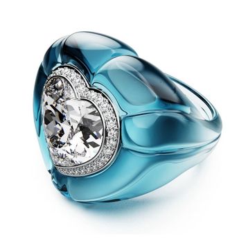 Swarovski 5709963 Dulcis Ring Blu-Cry-Rhs 52 Yüzük