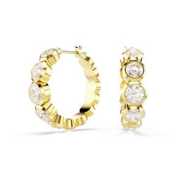Swarovski 5711483 Imber Pe Mn Hoop White-Gos Küpe