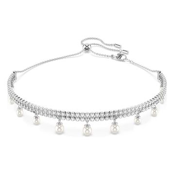 Swarovski 5720865 SS25 Capsule Choker Prl White-Rhs Kolye