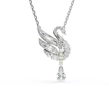 Swarovski 5723387 Swan Pend Drop Whi-Rhs Kolye