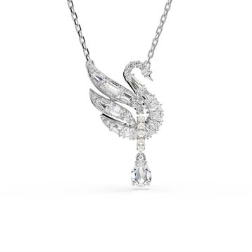 Swarovski 5723387 Swan Pend Drop Whi-Rhs Kolye