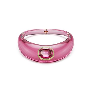 Swarovski 5723509 Dulcis Choker Octagon Cut Pave Pink Gold-Tone Plated Kolye