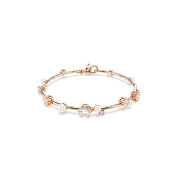 Swarovski 5729505 Constella Bracelet Pearl White-Ros M Bilezik