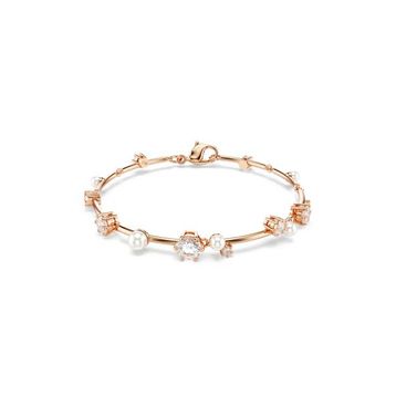 Swarovski 5729505 Constella Bracelet Pearl White-Ros M Bilezik