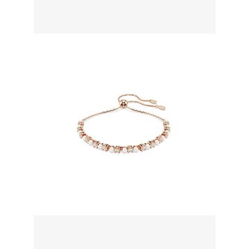 Swarovski 5729506 Matrix Bracelet 3 mm White-Ros M Bilezik