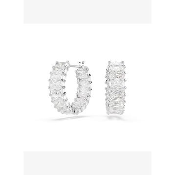 Swarovski 5733397 Matrix PE MN Hoop WHITE/RHS Küpe