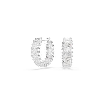 Swarovski 5733397 Matrix PE MN Hoop WHITE/RHS Küpe