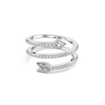 Swarovski 5741528 Idyllıa Ring Arrow Whi-Rhs 55 Yüzük