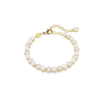 Swarovski 5742026 Matrix Tb Pearl White-Gos Bilezik