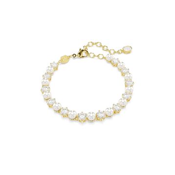 Swarovski 5742026 Matrix Tb Pearl White-Gos Bilezik