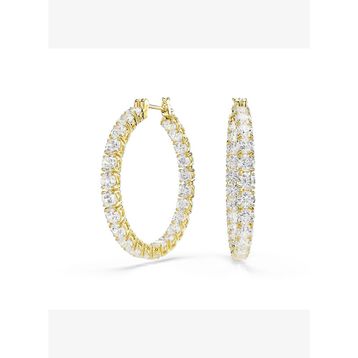Swarovski 5750620 Matrix Pe Hoop White-Gos Küpe