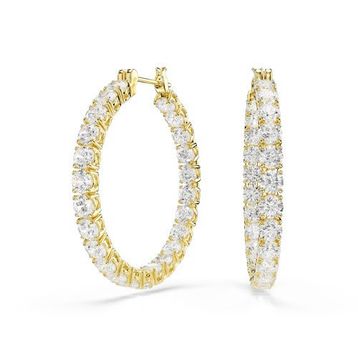 Swarovski 5750620 Matrix Pe Hoop White-Gos Küpe