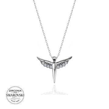 Swarovski Melek 925 Ayar Gümüş Kolye