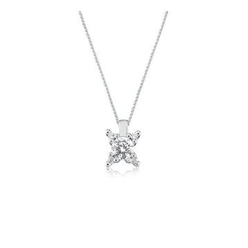 Swarovski Pırlanta Modeli 0.60 Karat Tektaş 925 Ayar Gümüş Kolye