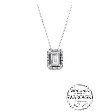 Swarovski SGTL20541RODAJ Gümüş Kolye