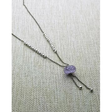 Swarovski Taş Dorika Gümüş Kolye