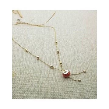 Swarovski Taş Dorika Gümüş Kolye