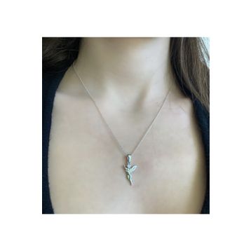 Swarovski Taşlı 925 Ayar Gümüş Kolye