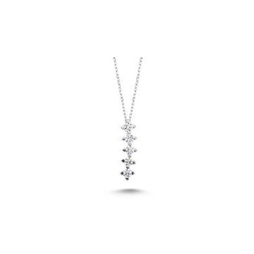 Swarovski Taşlı 925 Ayar Gümüş Kolye