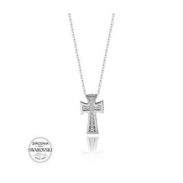 Swarovski Taşlı 925 Ayar Gümüş Kolye